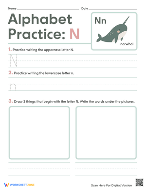 Explore Alphabet Letter N Activities