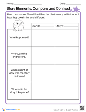 Story Elements: Compare and Contrast Guide