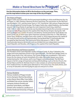 Create a Travel Brochure: Prague