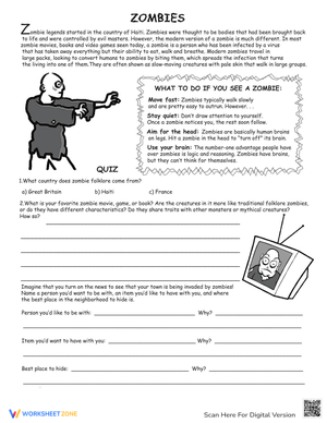All About Zombies Informational Text