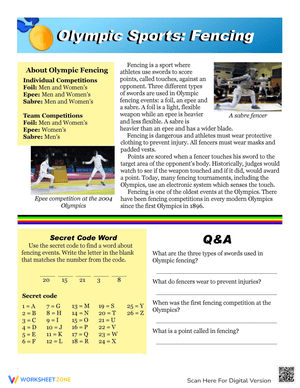 Olympic Sports: Fencing