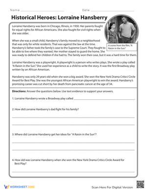 Historical Heroes: Lorraine Hansberry