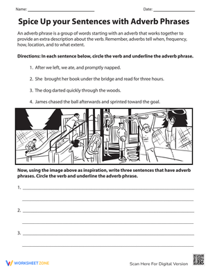 Spice Up Sentences with Adverb Phrases
