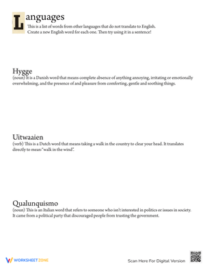 Words With No English Translation