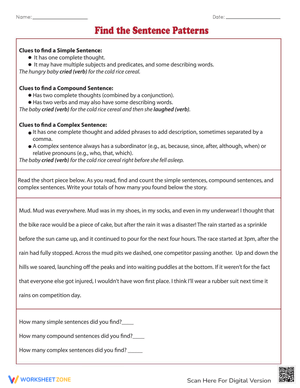 Find the Sentence Patterns