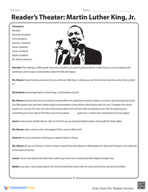 Readers Theater: Martin Luther King Jr. Script