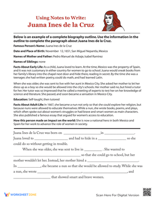 Using Notes to Write: Juana Ines de la Cruz