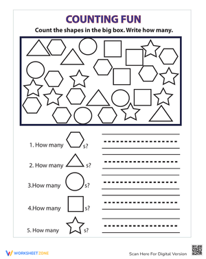 Exploring Shapes Worksheet