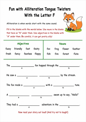 Fun with Alliteration Tongue Twisters