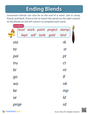 Ending Consonant Blends