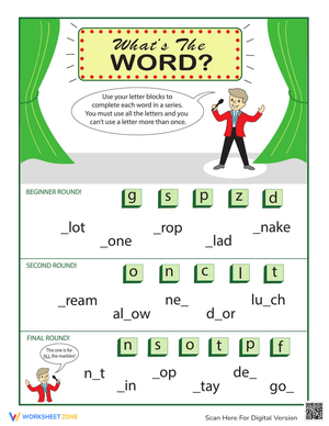 What's The WORD? - Vocabulary Worksheet