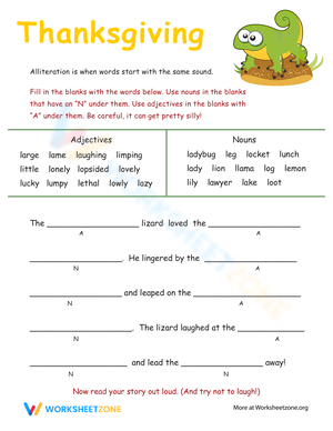 Alliteration Tongue Twisters with L