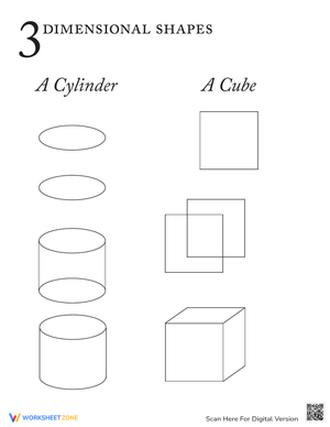 Exploring 3-Dimensional Shapes Worksheet