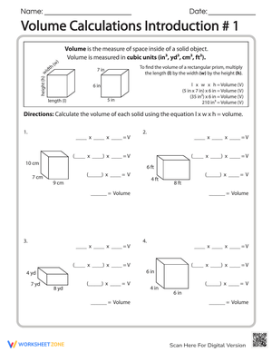 Introduction to Volume Calculation