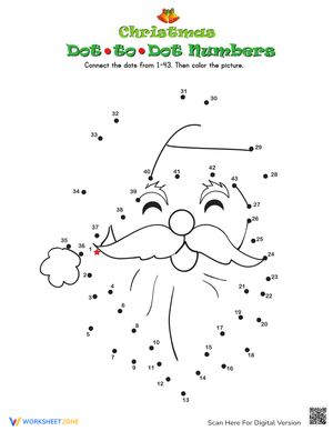 Christmas Dot to Dot Activity