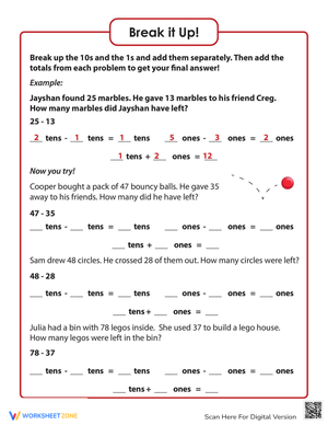 Break It Up II: Math Strategy Practice