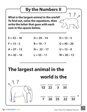 By the Numbers II: Fun Activities