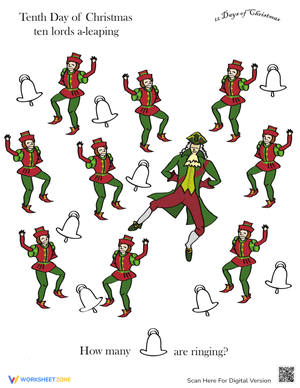 Ten Lords a Leaping Themed Counting