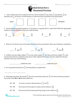 Math Review Part 4: Phenomenal Fractions