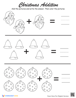 Festive Christmas Counting Practice