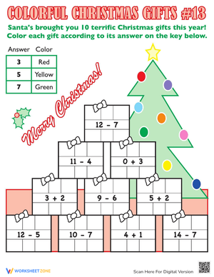 Christmas Math Facts: Holiday Fun