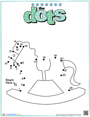 Connect Dots Rocking Horse