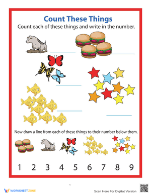 Counting Objects: Practice Counting Skills