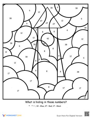 Color By Number: Rocket