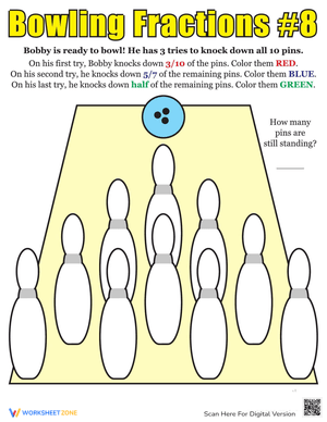 Bowling for Fractions: Fraction Practice