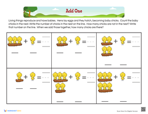Adding Baby Chicks: Addition Practice
