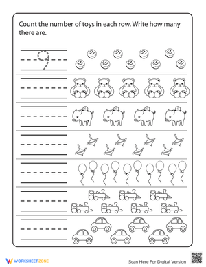 Toy Time Worksheet