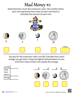 Calculate the Change Worksheet