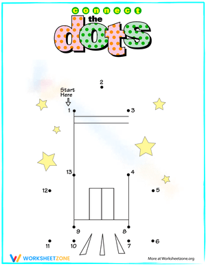 Connect the Dots Rocket Worksheet