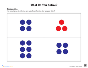What Do You Notice Worksheet