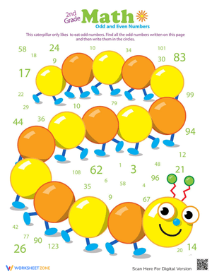 Counting Challenge: Odd and Even Worksheet