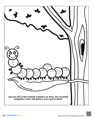 Counting Caterpillar Worksheet