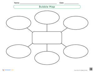 Bubble Map: Graphic Organizer Worksheet