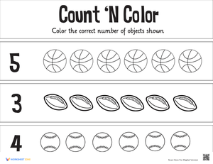Count and Color 1-5: Number Recognition Fun