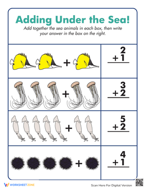 Undersea Addition: Addition Practice