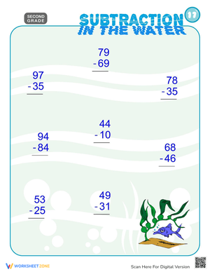 Underwater Subtraction: Math Practice