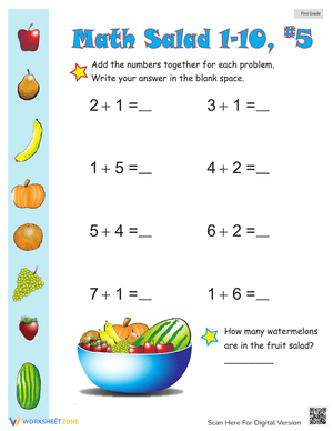 Math Salad 5 Worksheet for All Math Concepts