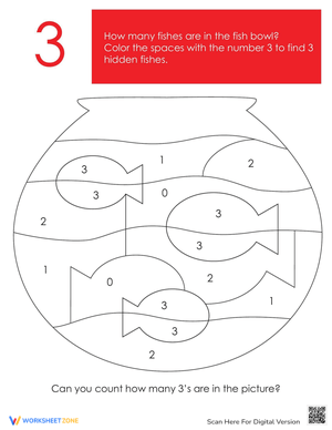 Hidden Picture Coloring Worksheet