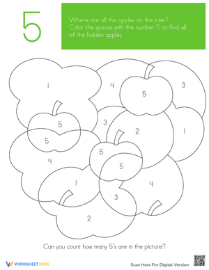 Reveal a Hidden Picture by Coloring