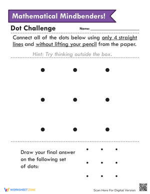 Solve a Dot Puzzle Worksheet