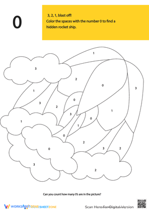Color What's Hiding Activity Worksheet