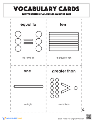 Vocabulary Cards: Hungry Alligator Game