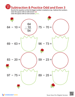 Subtraction: Mastering Odd and Even Numbers
