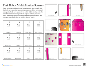Build-a-Robot: Multiplication Practice Fun
