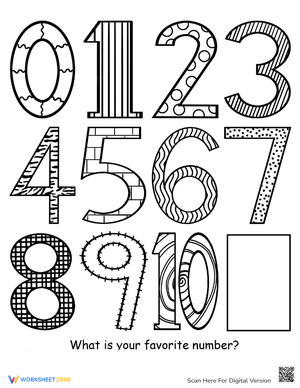 Number Recognition: Color the Numbers Activity