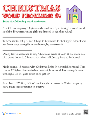 Christmas Word Problems: Holiday Math Fun